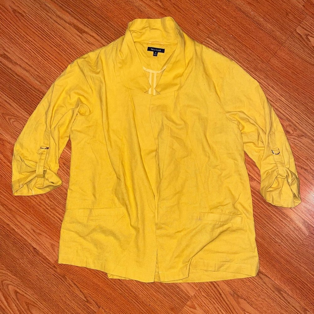 New Look Yellow Womens Blazer
